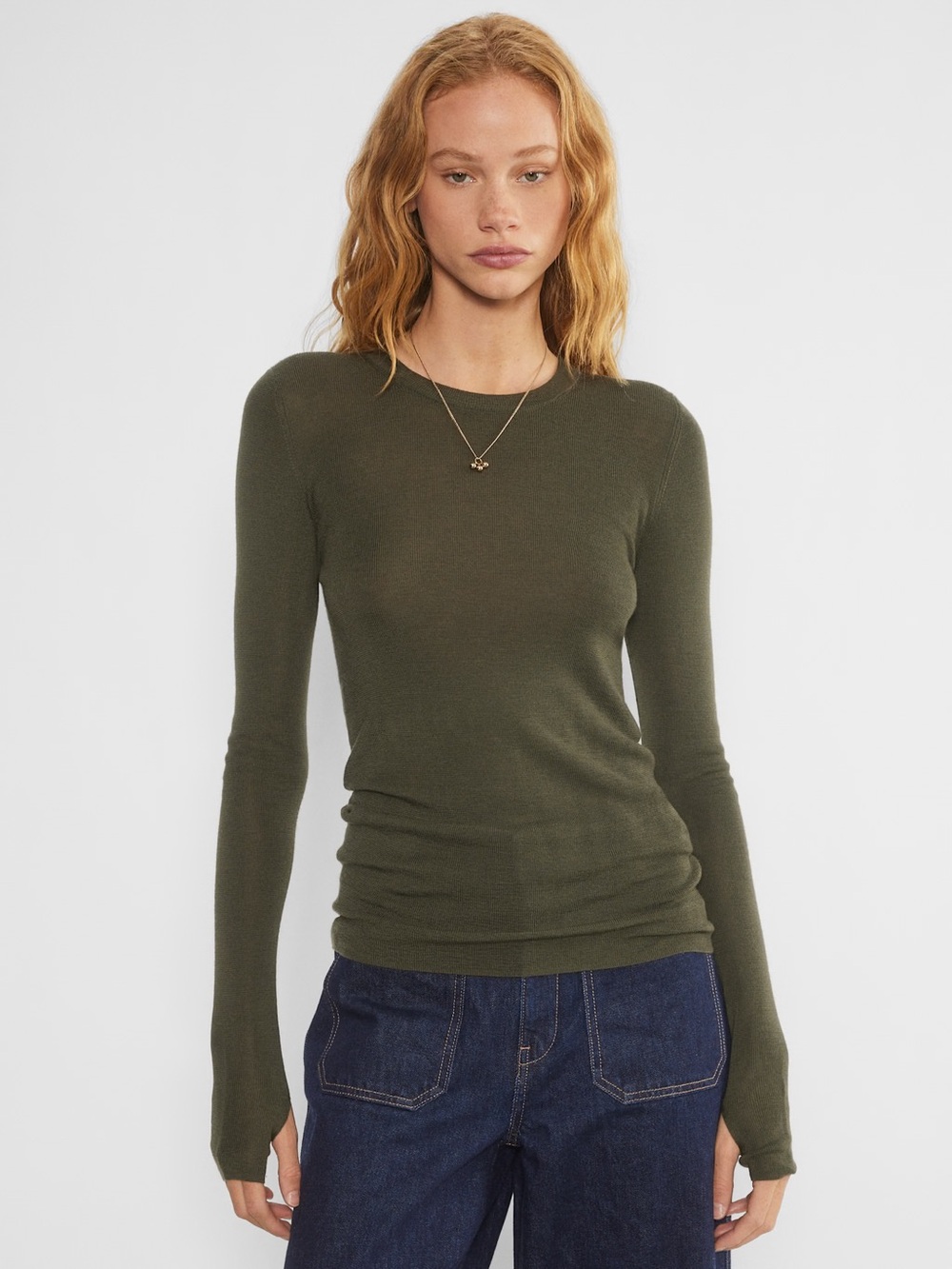 Aritzia Oats Merino Wool Sweater